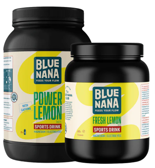 Blue Nana Sport Drinks - Fresh Lemon & Power Lemon (+ caffeine)