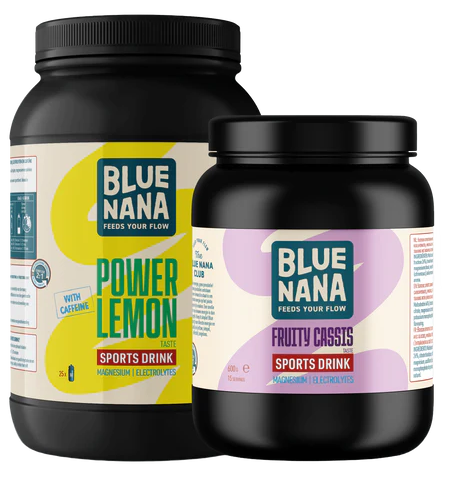 Blue Nana Sport Drinks - Fruity Cassis & Power Lemon (+ caffeine)