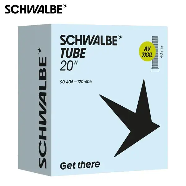 Schwalbe binnenband AV 40mm ventiel 20x3.50/4.80 (fatbike)