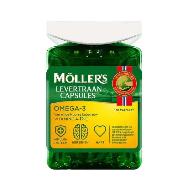 Möller’s Omega-3 Levertraancapsules – 160 capsules