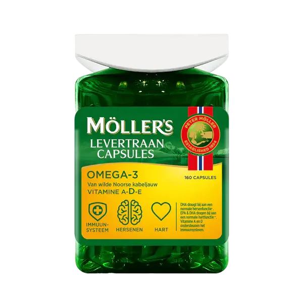 Möller’s Omega-3 Levertraancapsules – 160 capsules