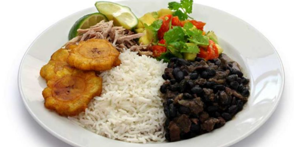 Cuban Plate with Rice and Beans