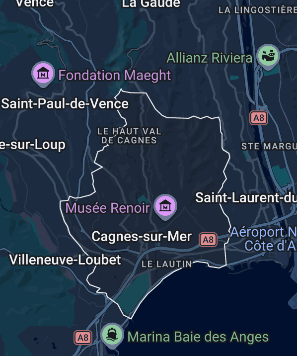 Cagnes-sur-Mer Maps