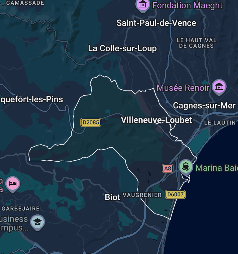 Villeneuve-Loubet Maps