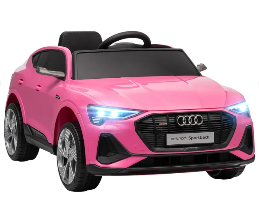 HOMCOM - Voiture Électrique Enfants Audi e-tron - PP - 108x60x47cm - Rose
