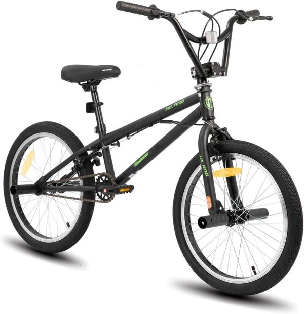 BMX Freesyle 20 Pouces Blanc pour garçons et Filles - Vélo enfant 7 à 12 Ans