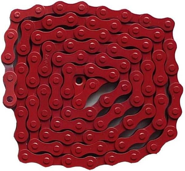 BMX VTT Chaîne à vitesse unique 1/2 "x1/8" ROUGE