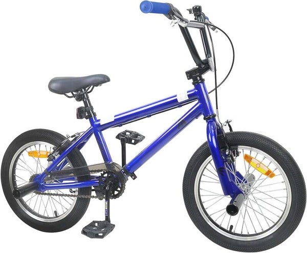 Vélo BMX pour Enfants VidaXL en Acier 16 à 20 pouces Bleu foncé