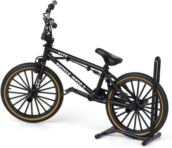 Mini Vélo Doigt VTT,BMX Jouet, Bike MTB, Bicyclette Jouet, Mini Velo Finger, Vélo de Doigt, Vélo Miniature Jouet (L) noir