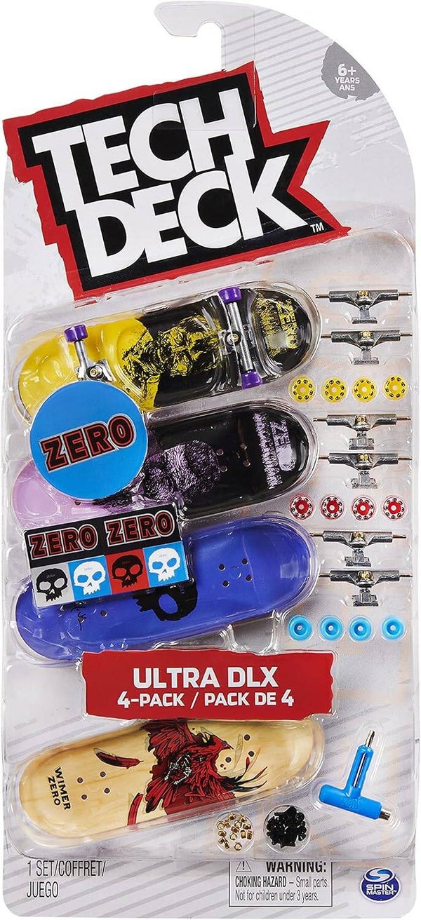 Skate mini Finger (doigt) Tech Deck - PACK 4 FINGER SKATES
