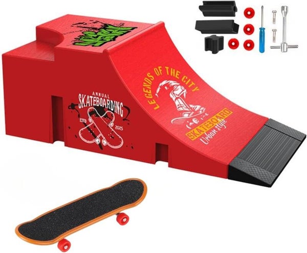 Mini Skate Doigt Finger Skate Kit D'accessoires pour Rampe (C)