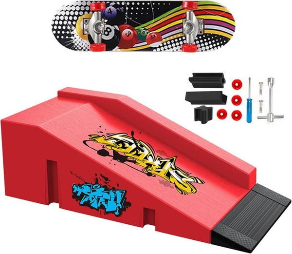 Mini Skate Doigt Finger Skate Kit D'accessoires pour Rampe (B)