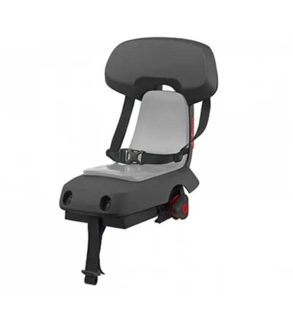 Siège vélo enfant Guppy gris 35 kg - POLISPORT - Siège vélo - Mixte - Enfant - 9 mois - Face route - Harnais 3 points