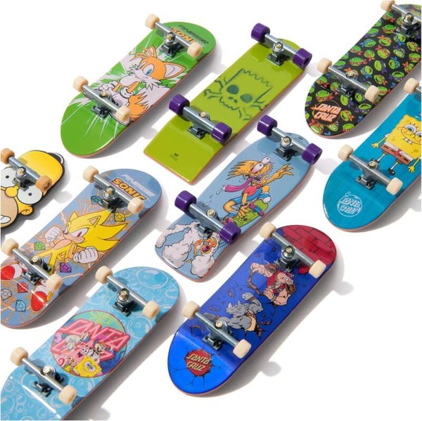 Skateboard mini doigt (Finger) Simpsons / Sonic - 1 Planche - Modèle aléatoire