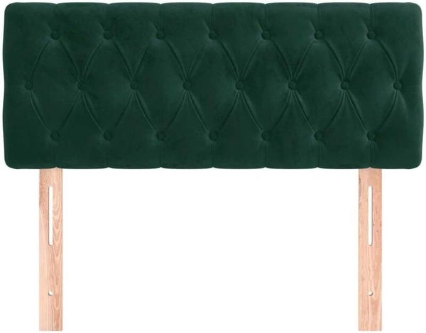 Tête de lit Vert foncé 100x7x78/88 cm Velours