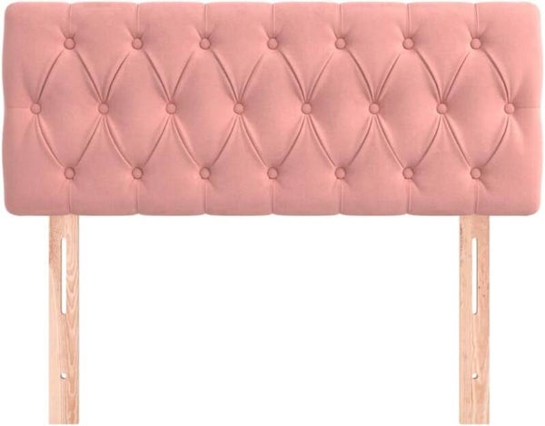Tête de lit Rose 100x7x78/88 cm Velours