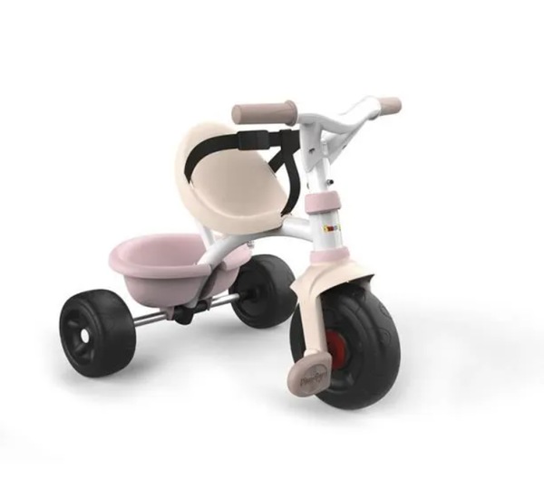 SMOBY Tricycle enfant évolutif Be Fun - Structure métal - Rose