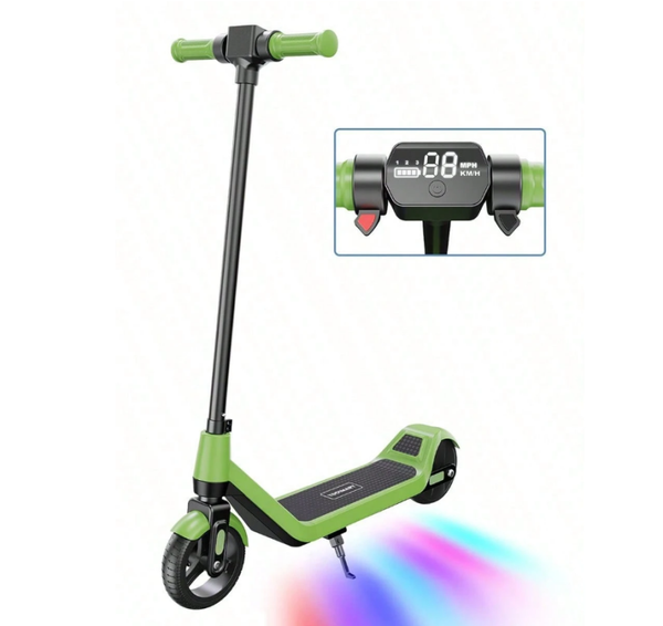 Trottinette électrique compacte enfant adolescent ; autonomie de 8 à 12 km