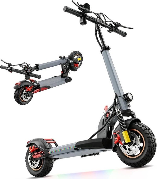 Trottinette Électrique Adulte - 10" Tout Terrain Trotinette Electrique Pliable Autonomie 30-40KM 800W