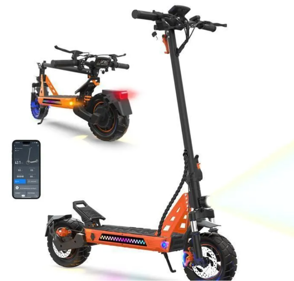 Trottinette Electrique TUNO NT3 1000W Avec APP Vitesse Max. 45km/h Autonomie 35-45km 48V13Ah Pneus 10 Pouces 4 Modes Pliable