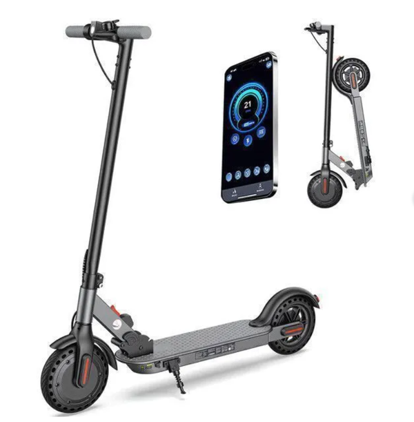 Trottinette Électrique Pliable pour Adultes,8.5'', Grand Autonomie 24-34km, Batterie 36V 7.8Ah, Moteur 500W,3 Vitesses,120kg,Noir