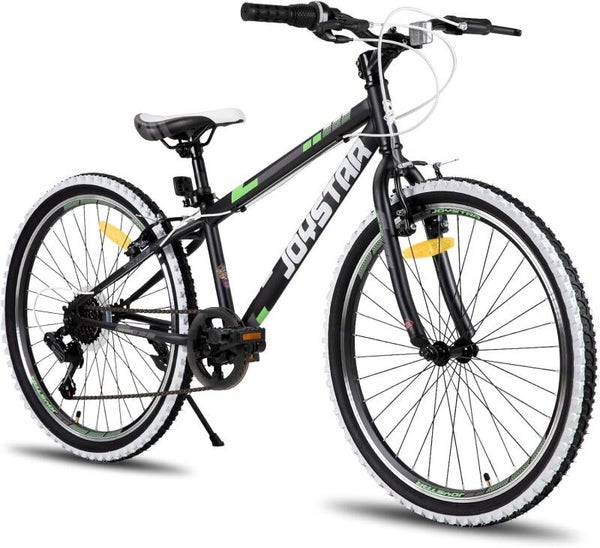 VTT JOYSTAR 20/24 pouces Kids Bike pour garçons et Filles de 7 à 14 Ans, VTT Enfants avec Vitesses 1/7