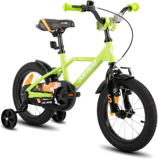 Vélo enfant 16 pouces HILAND Hawk | Vélo 4-7ans Vert