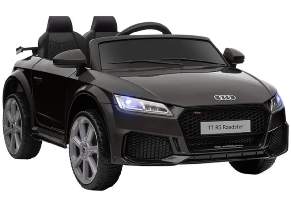 Voiture électrique - HOMCOM - enfant audi tt rs 12 V 30 W vitesse 3 km/h télécommande LED - PP - noir
