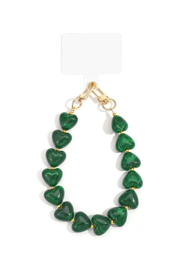 Telefoonkoord Acryl Hartjes - meerdere kleuren