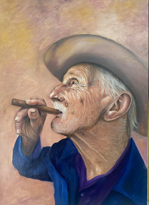 Ritratto olio su tela, 50x70