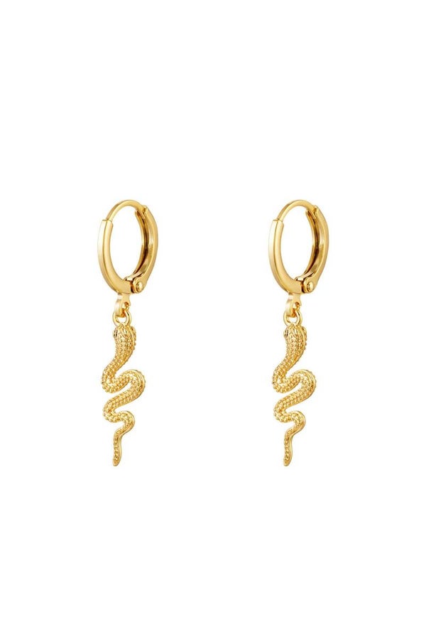 oorbellen snake goud