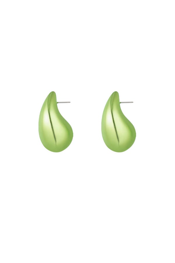 kleurrijke druppel oorbellen groen