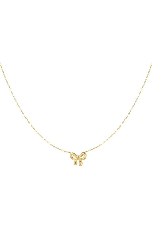simpele strik ketting goud