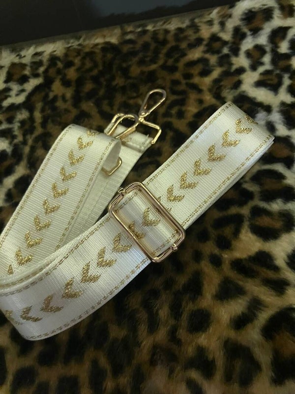 strap wit/ goud