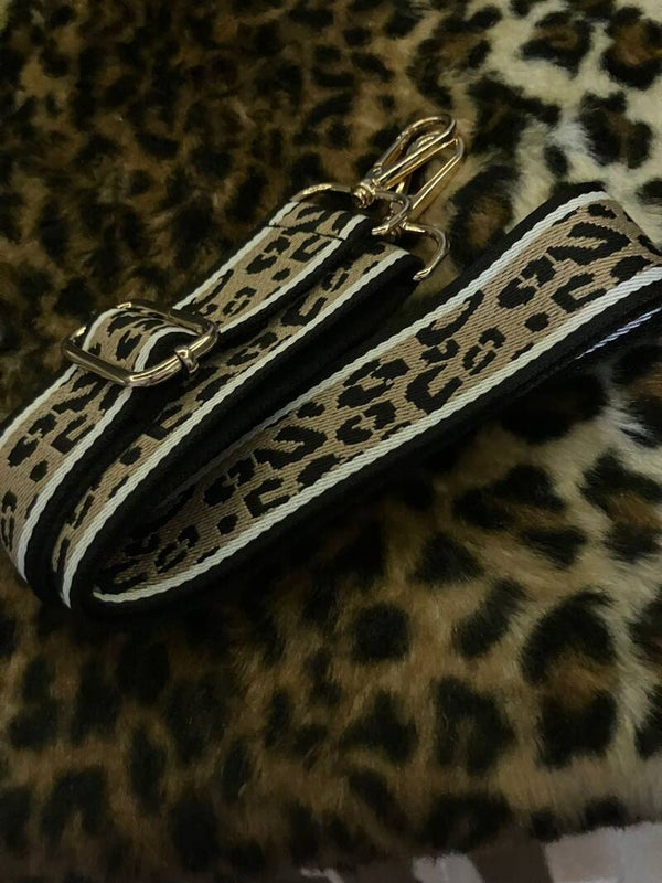 strap panterprint/ zwart/ wit