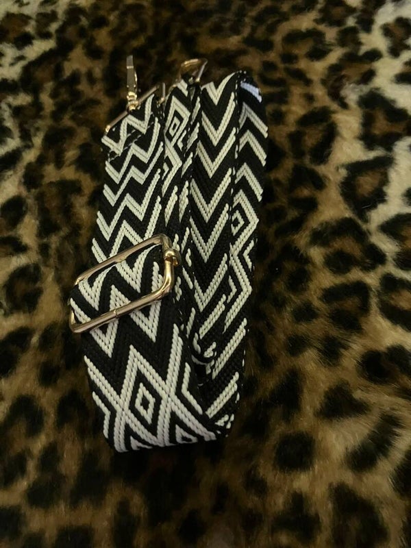 strap zwart/ wit