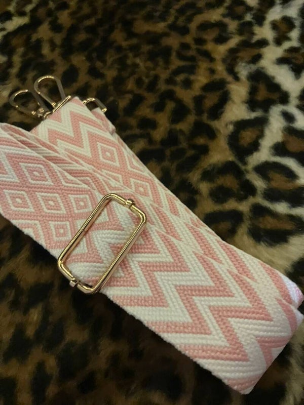 strap roze/ wit