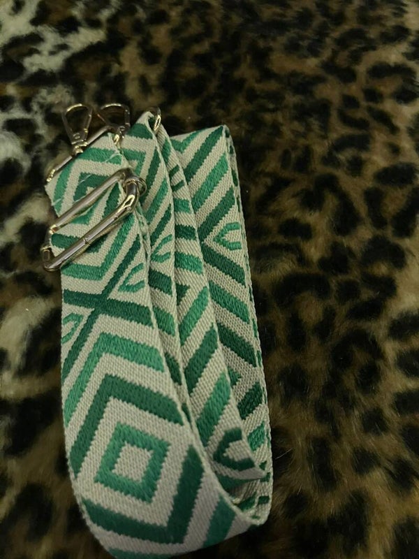 strap licht groen (fel)/ wit