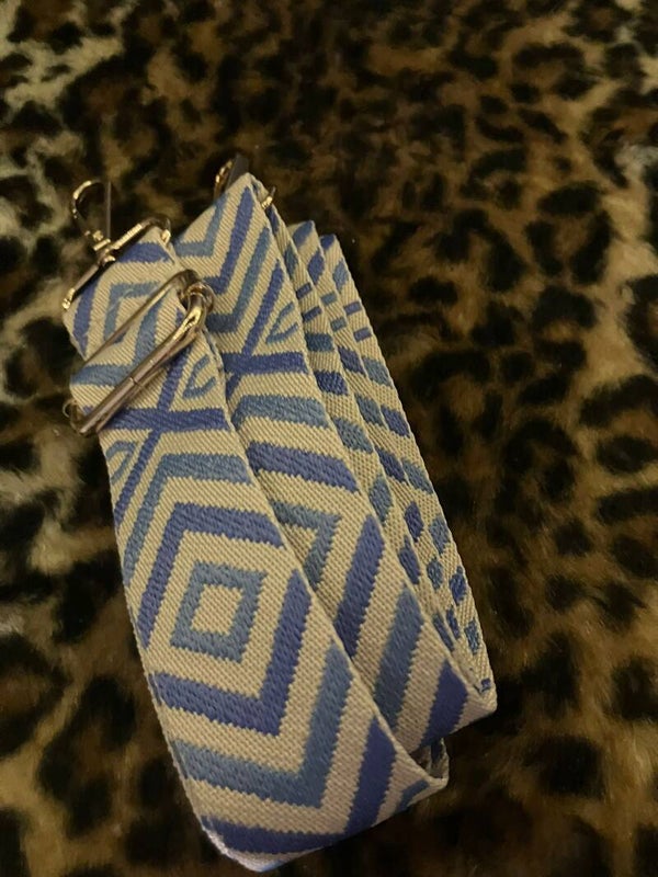 strap blauw (fel)/ wit