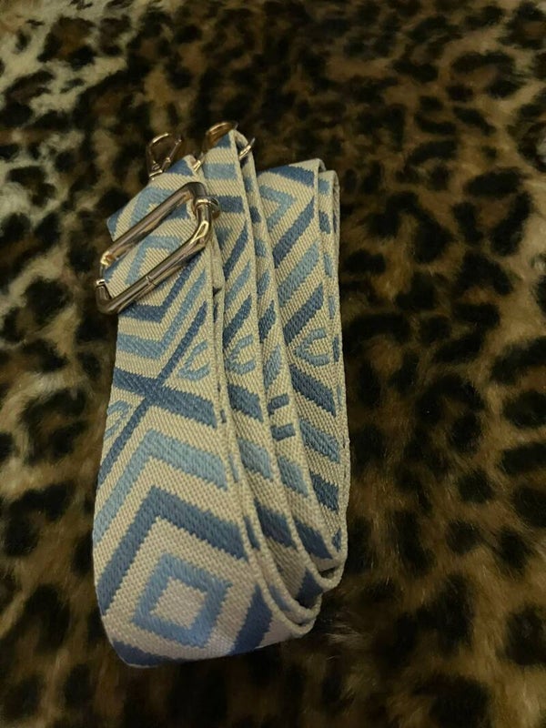 strap lichtblauw/ wit