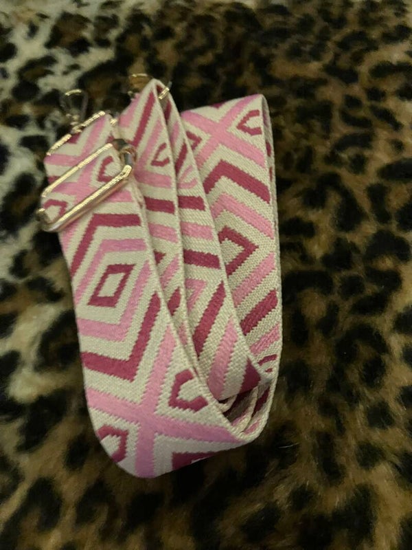 strap roze/ wit