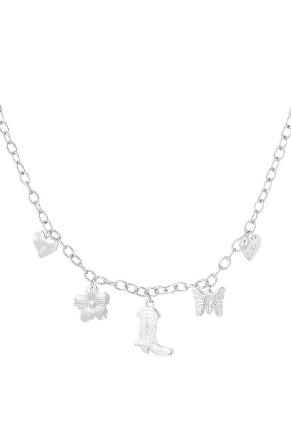 charm adventure ketting zilver