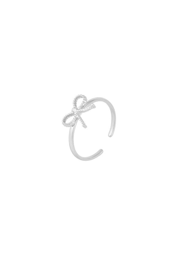 ring bow basic zilver