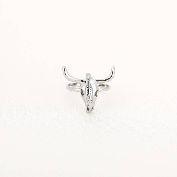 ring buffel zilver