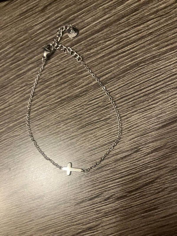 armband kruisje zilver