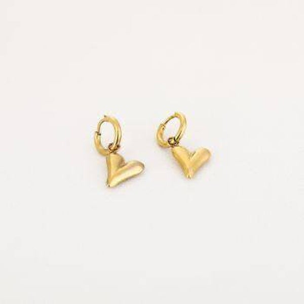oorbellen hart goud
