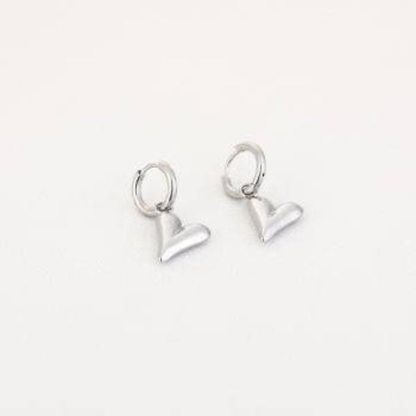 oorbellen hart zilver