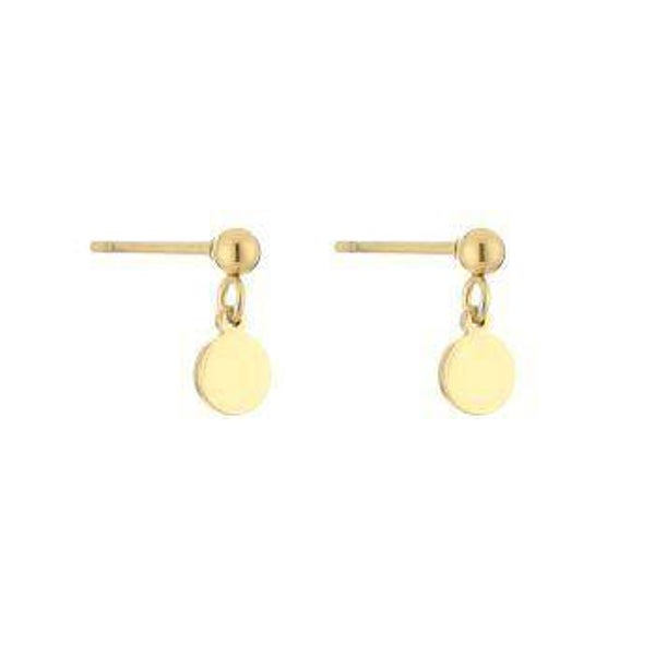 oorbellen rond bedel goud