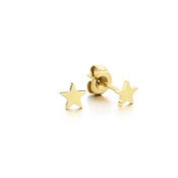 oorbellen ster goud