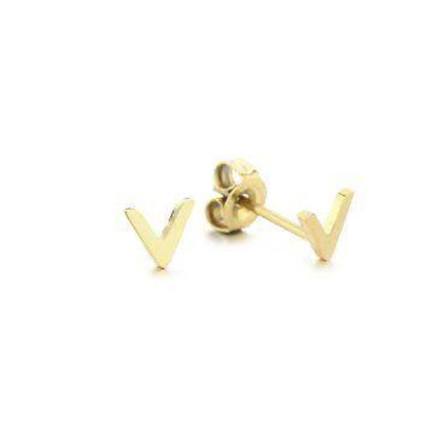 oorbellen v goud